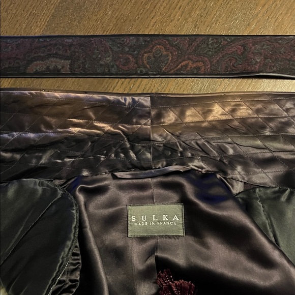 Vintage Sulka Smoking Jacket – Made in France - Picture 13 of 16